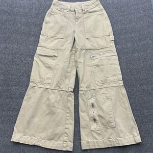 The Ragged Priest Sweeper Combat Skater Jeans Womens 28 Denim Cargo Pants